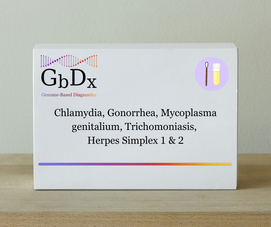 Chlamydia, Gonorrhea, Mycoplasma genitalium, Trichomoniasis, Herpes Simplex 1 & 2 Lab Screening Test At-Home FV Urine Collection Kit
