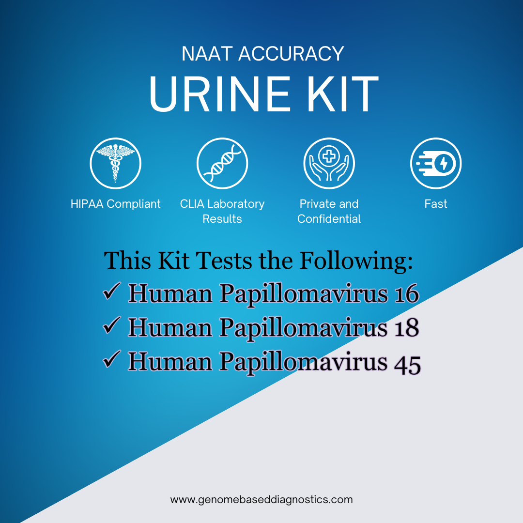 Human Papillomavirus 16, 18, and 45 Lab Screening Test from At-Home Urine Collection Kit